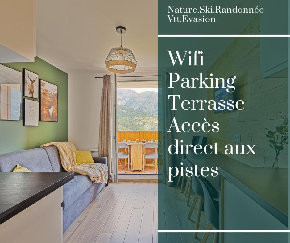 Studio De Charme Avec Vue Sur Le Val D'Allos, Parking Et Wifi Gratuit Екстериор снимка
