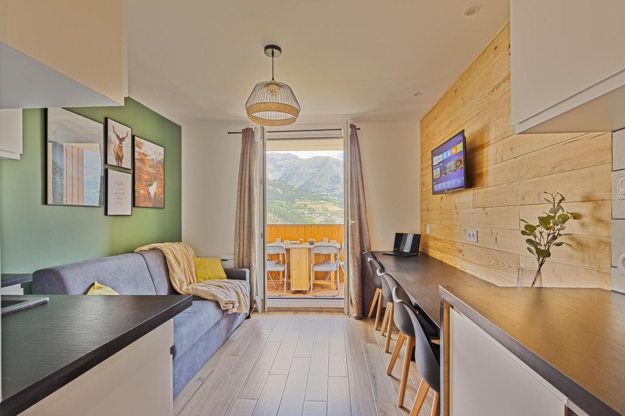 Studio De Charme Avec Vue Sur Le Val D'Allos, Parking Et Wifi Gratuit Екстериор снимка